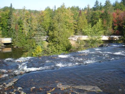 Beautiful new walk at Bond Falls