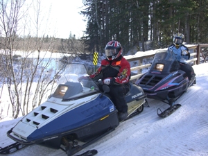 Snowmobiling in the Northwoods