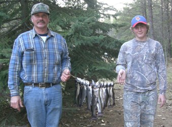 Trout caught from local lake in the Northwoods